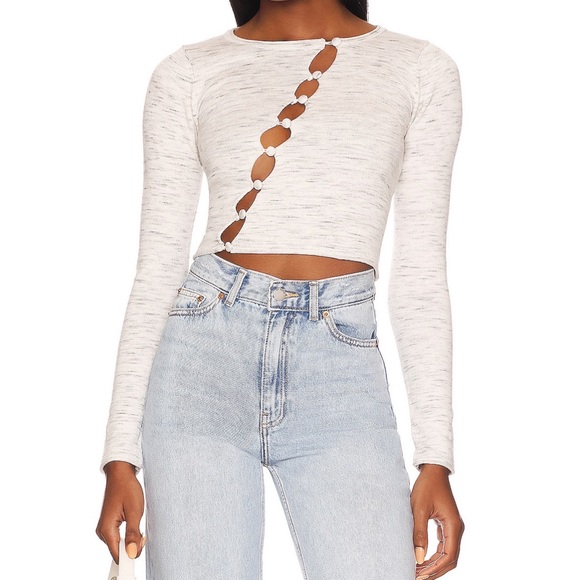 Revolve Superdown button sweater - Picture 1 of 3